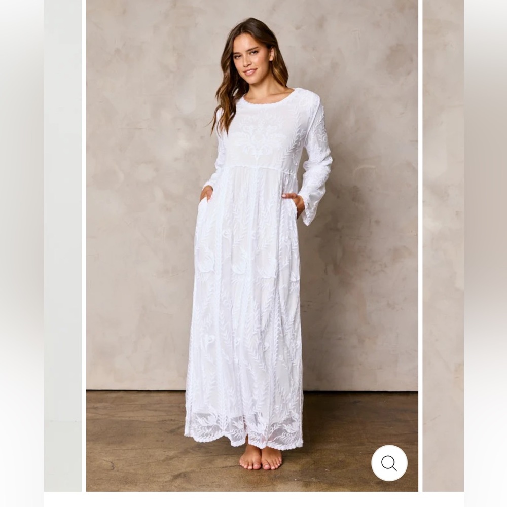 NWT LDS Temple Dress The White